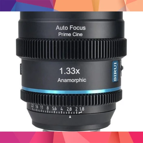 Sirui 20mm T1.8 1.33X S35 Auto-Focus Anamorfik Lens (E Mount, Mavi Flare)