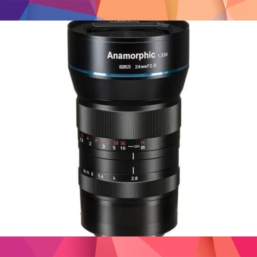 Sirui 24mm F2.8 1.33x APS-C Anamorfik Lens (Fuji X Mount) – Profesyonel Video Lens | 2 Yıl Türkiye Distribütör Garantili