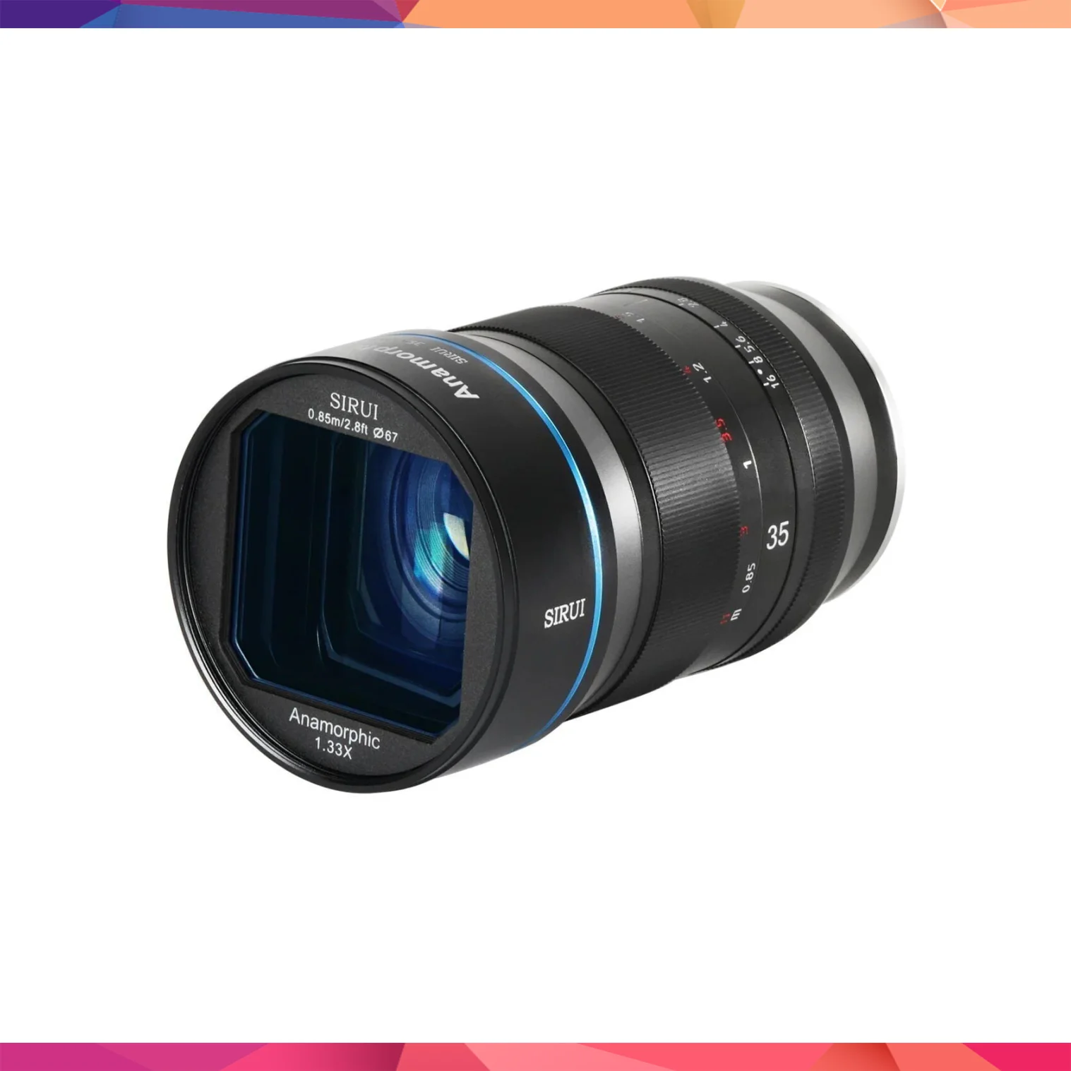 Sirui 35mm F1.8 1.33x APS‑C Anamorfik Lens (MFT Mount) – Profesyonel Sinema Lens 3