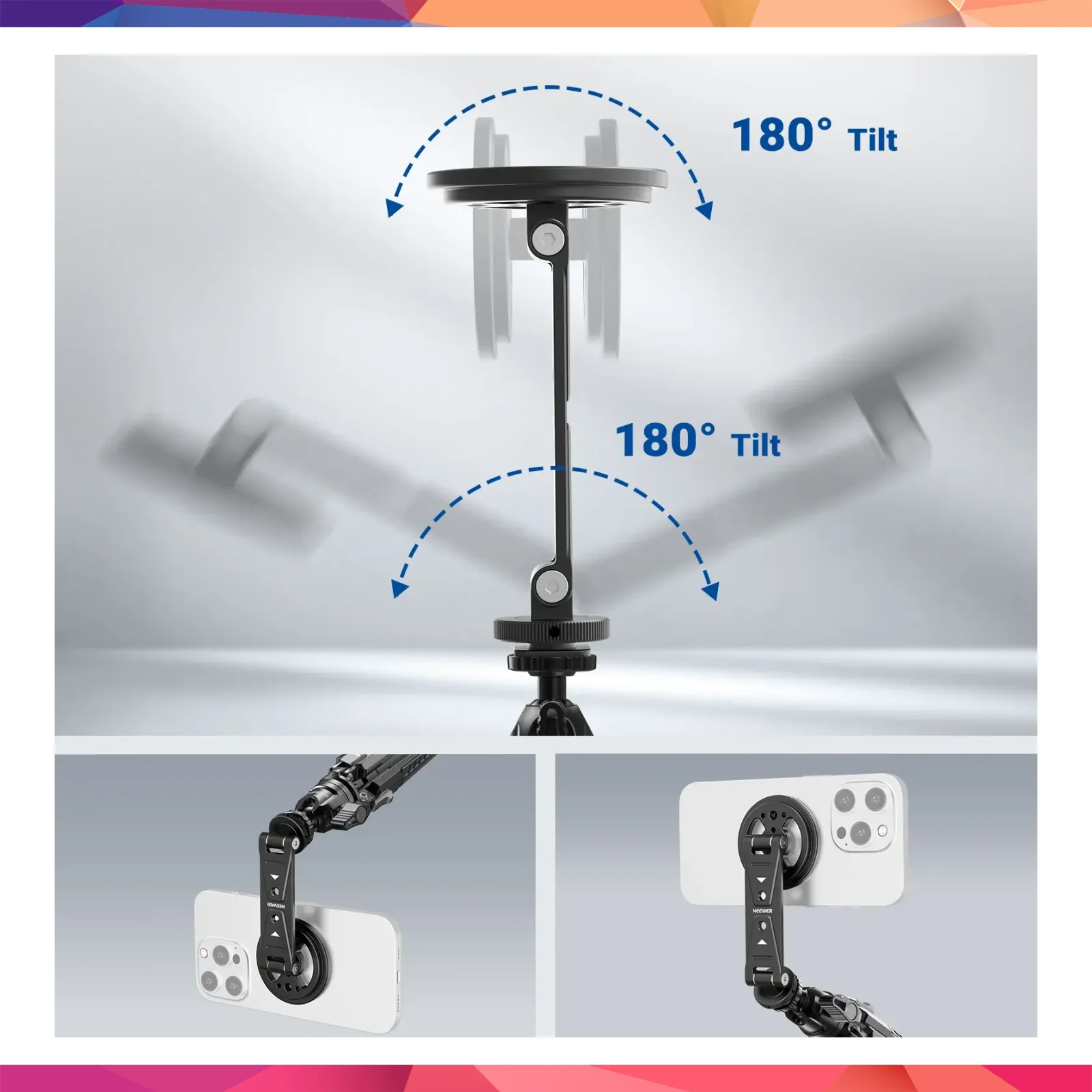 DS031 Profesyonel Manyetik Telefon Tripod Bağlantı Aparatı 3