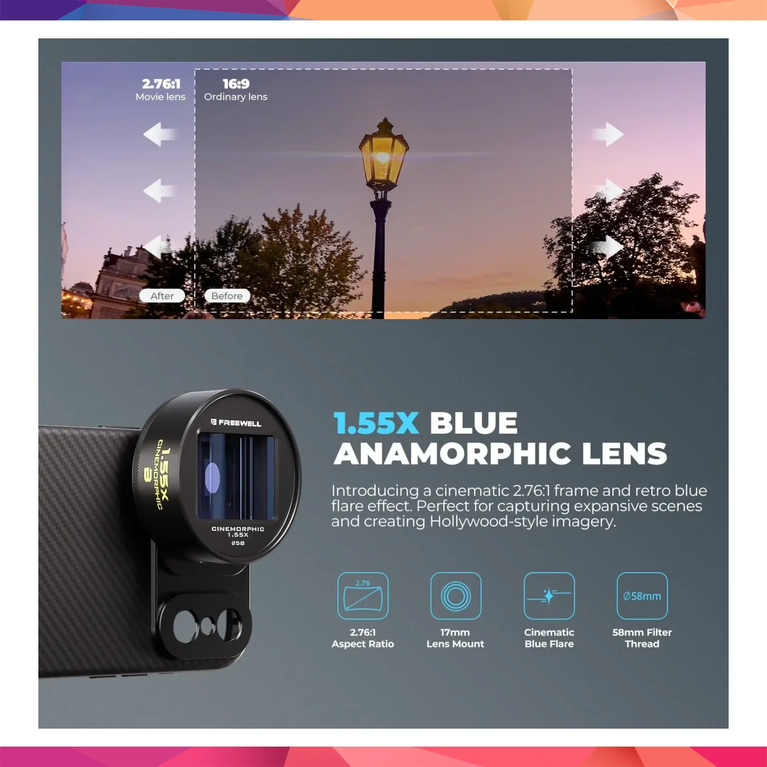 Freewell 1.55x Anamorphic Lens 3