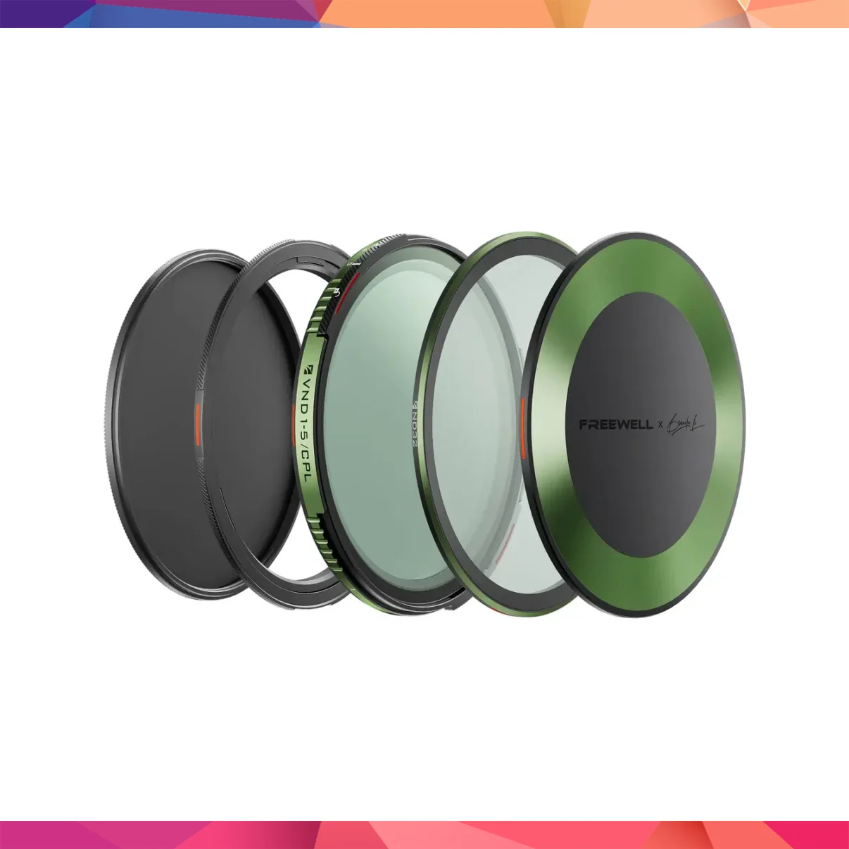 Freewell Brandon Li Variable ND/CPL Basic Kit - 82mm