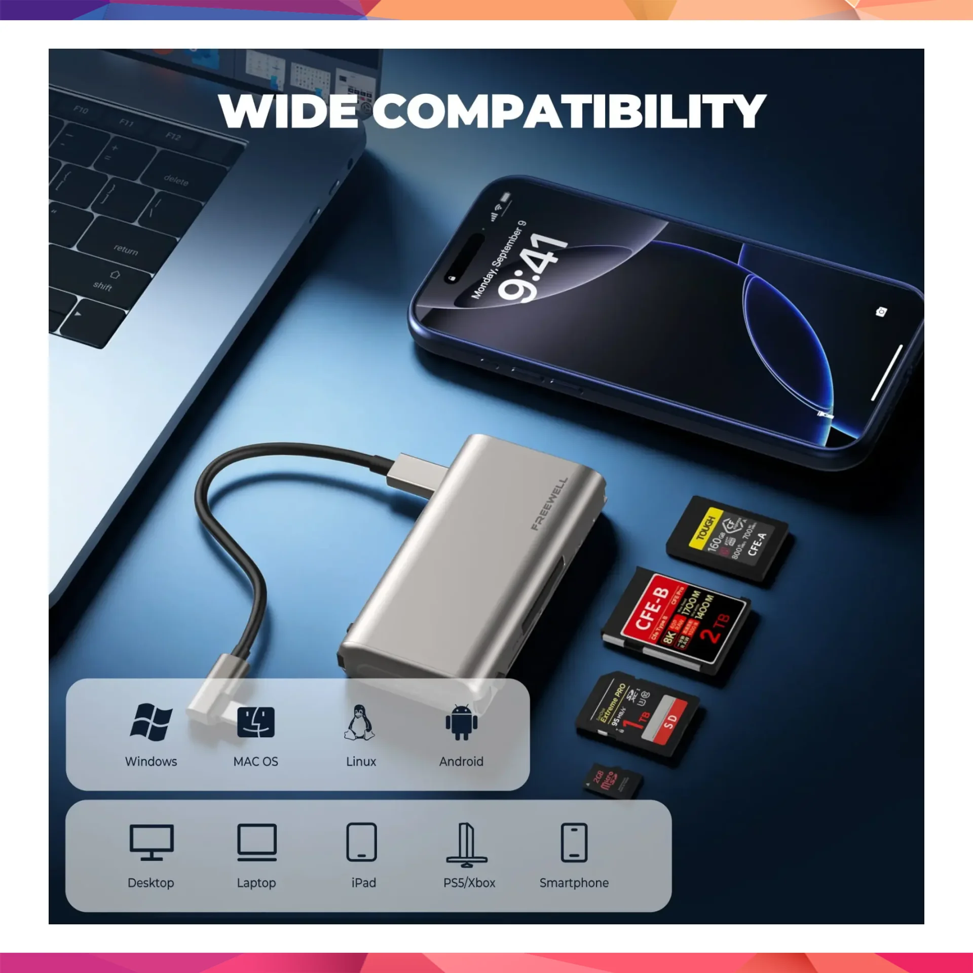Freewell Pro Card Reader Plus 2