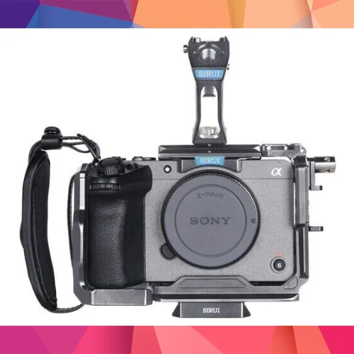 Sirui Sony FX3 & FX30 için Kamera Kafesi Kiti (Top Handle ile) - Gun Metal 4