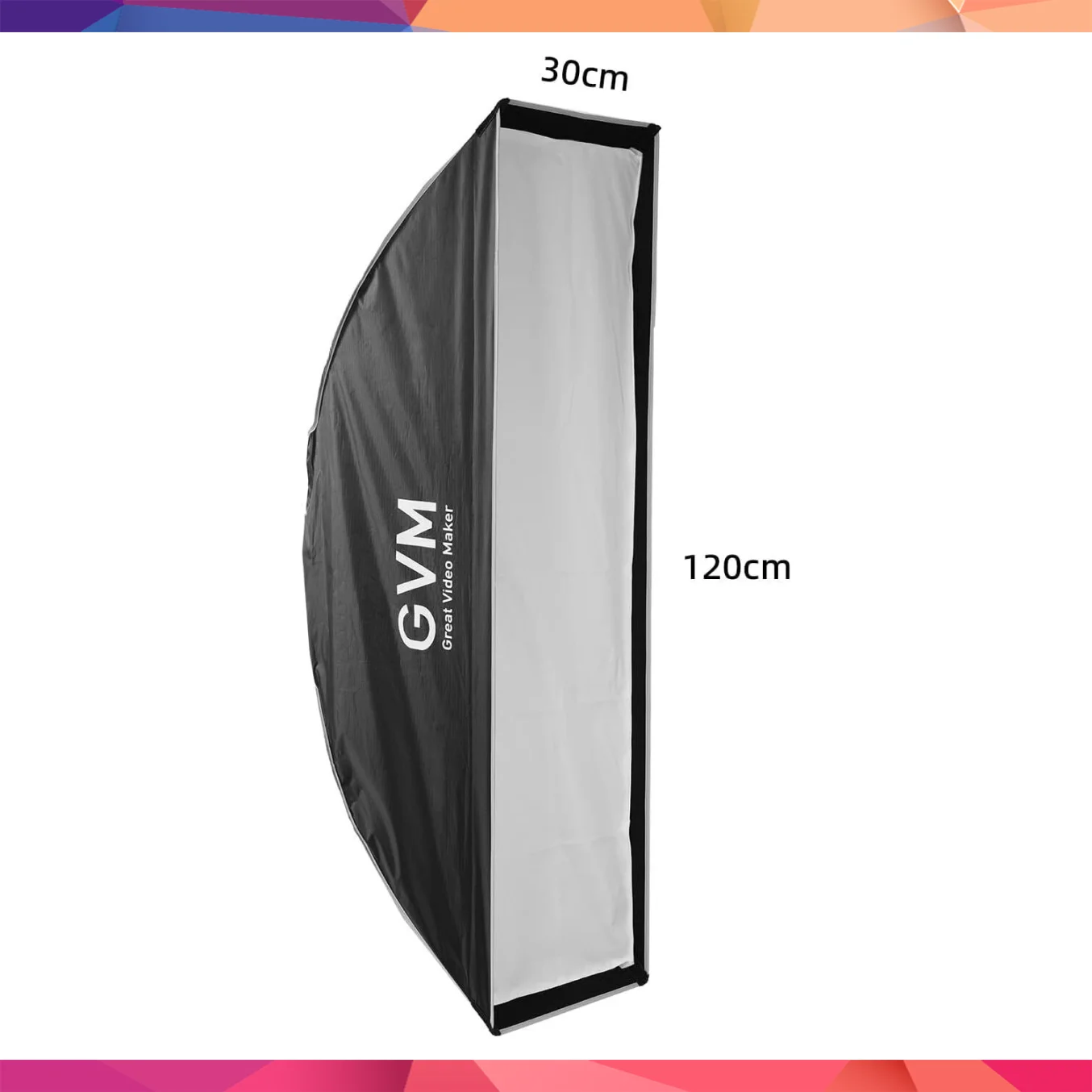 GVM 30x120CM Kolay Kurulum Gridli Softbox 3