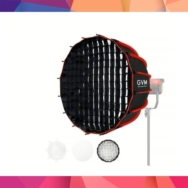 GVM 60cm Kolay Kurulum Gridli Parabolik Softbox