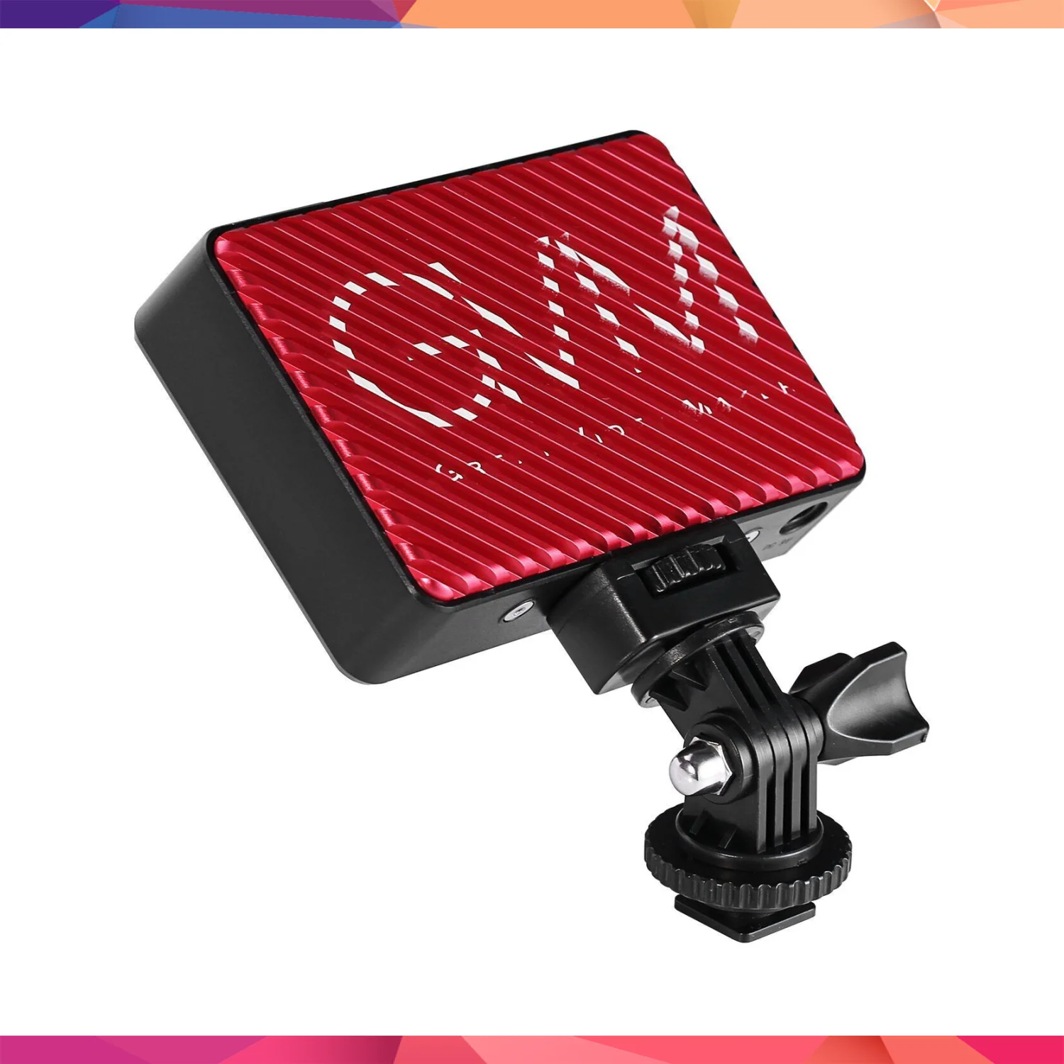 GVM 7S RGB Kamera Üstü Dahili Akülü Mobil Led Işık (12x8cm) 4