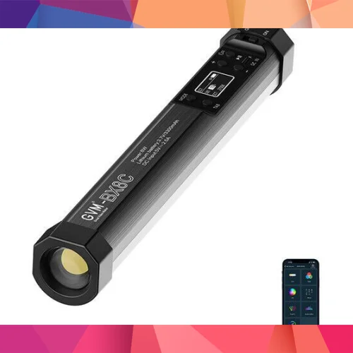 GVM BX8C RGB 30cm 8W Dahili Akülü LED Tüp Işık 2