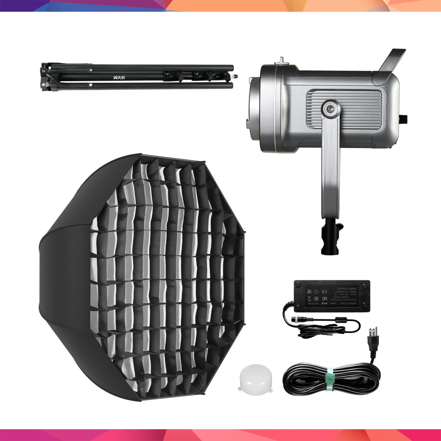GVM PR150DBi-Color LED Video Işığı Ayaklı Softbox Set 4
