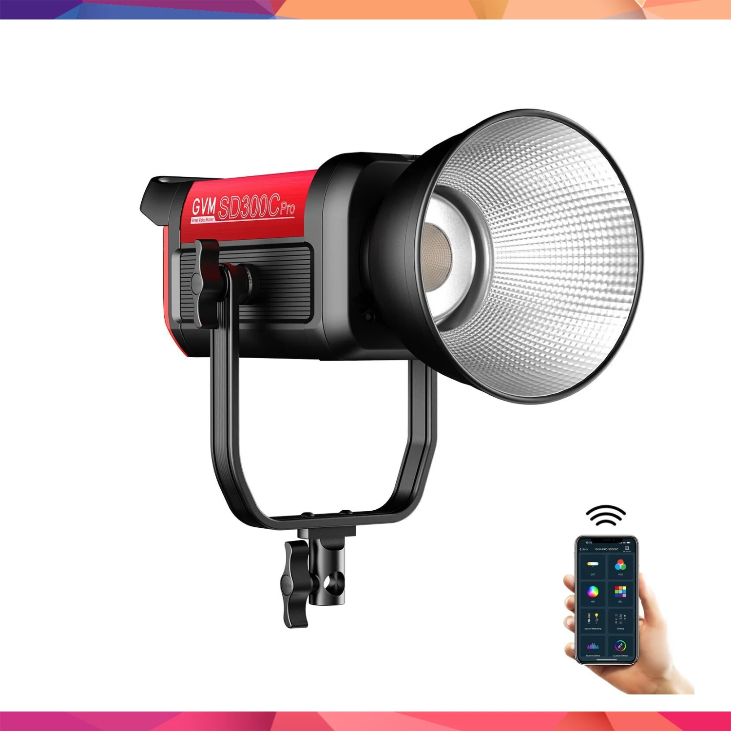 GVM Pro SD300C RGB & Bi-Color LED Video Işığı