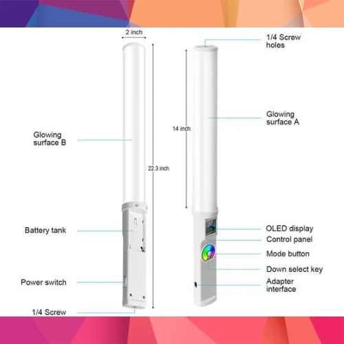 GVM RGB-T20R Bi-Color RGB LED Video Işığı 3