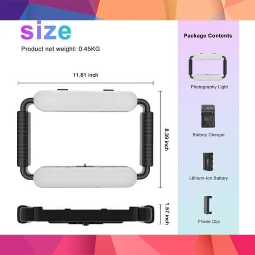 GVM TL-15RS Telefon/Kamera Evrensel LED Işıklı Kafes 4
