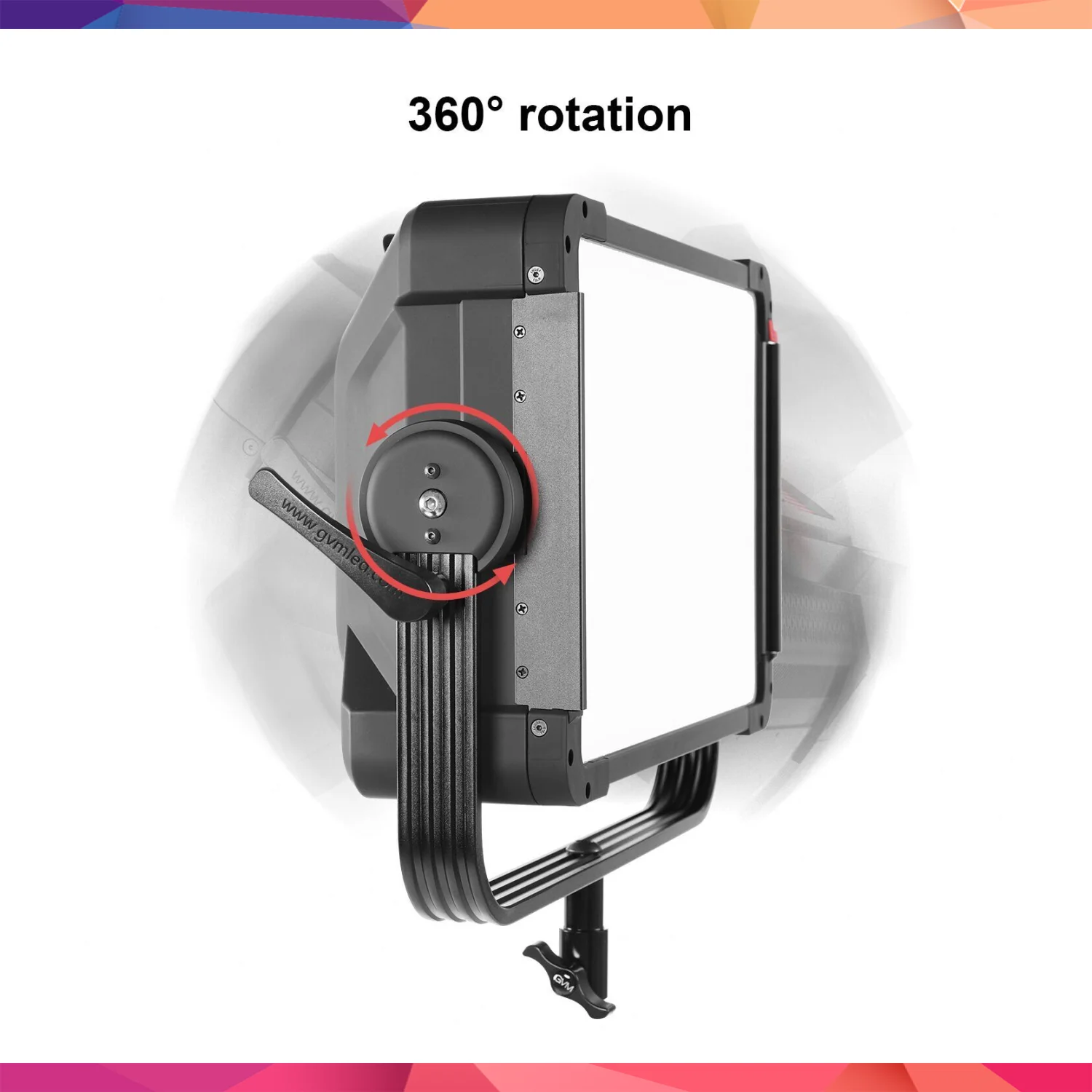 GVM YU300R 300W RGB LED Panel Işık (Hardcase) 2