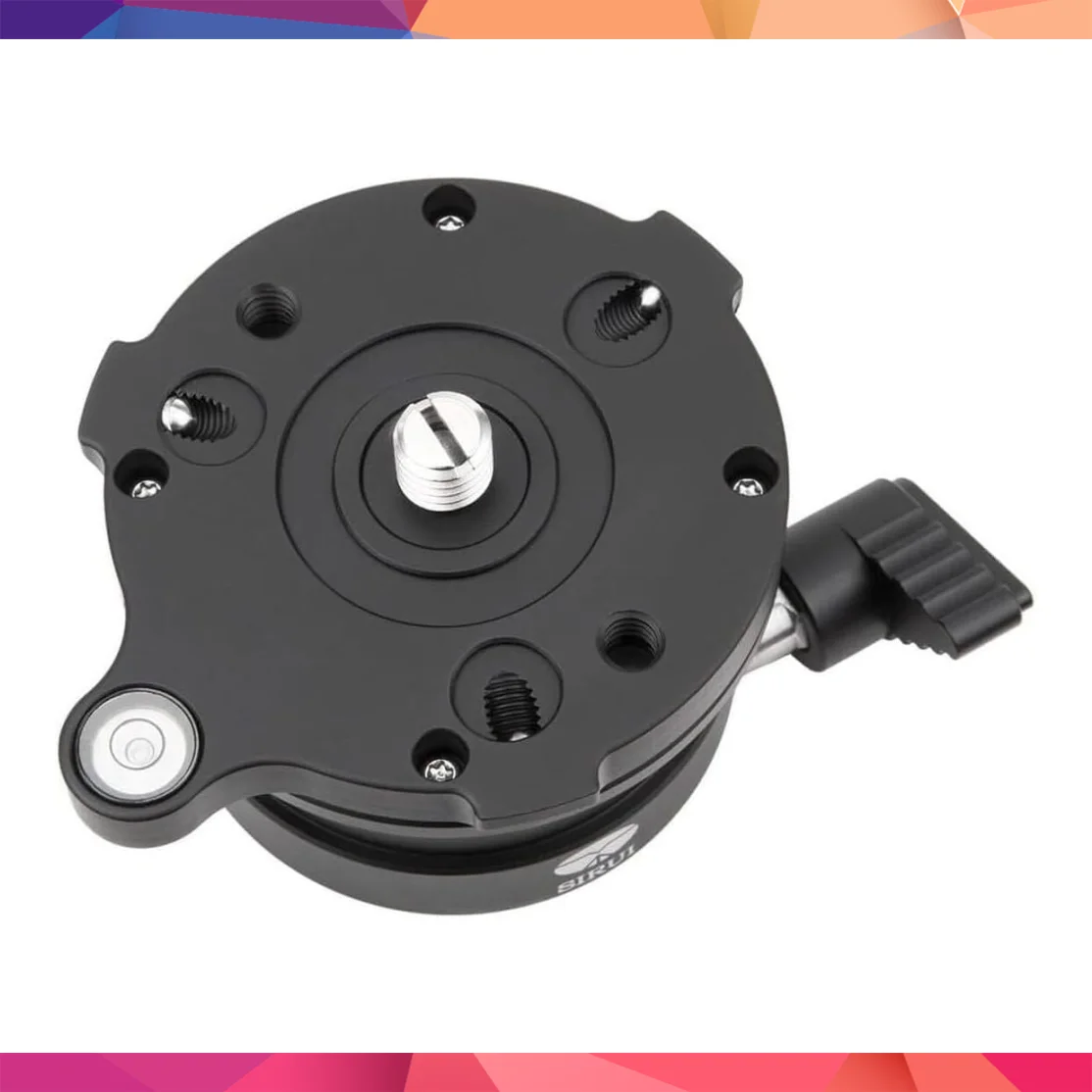 SIRUI LE-60 Leveling Base – 15° Ayarlı Profesyonel Tripod Seviye Adaptörü (6 Yıl Türkiye Distribütör Garantili) 4