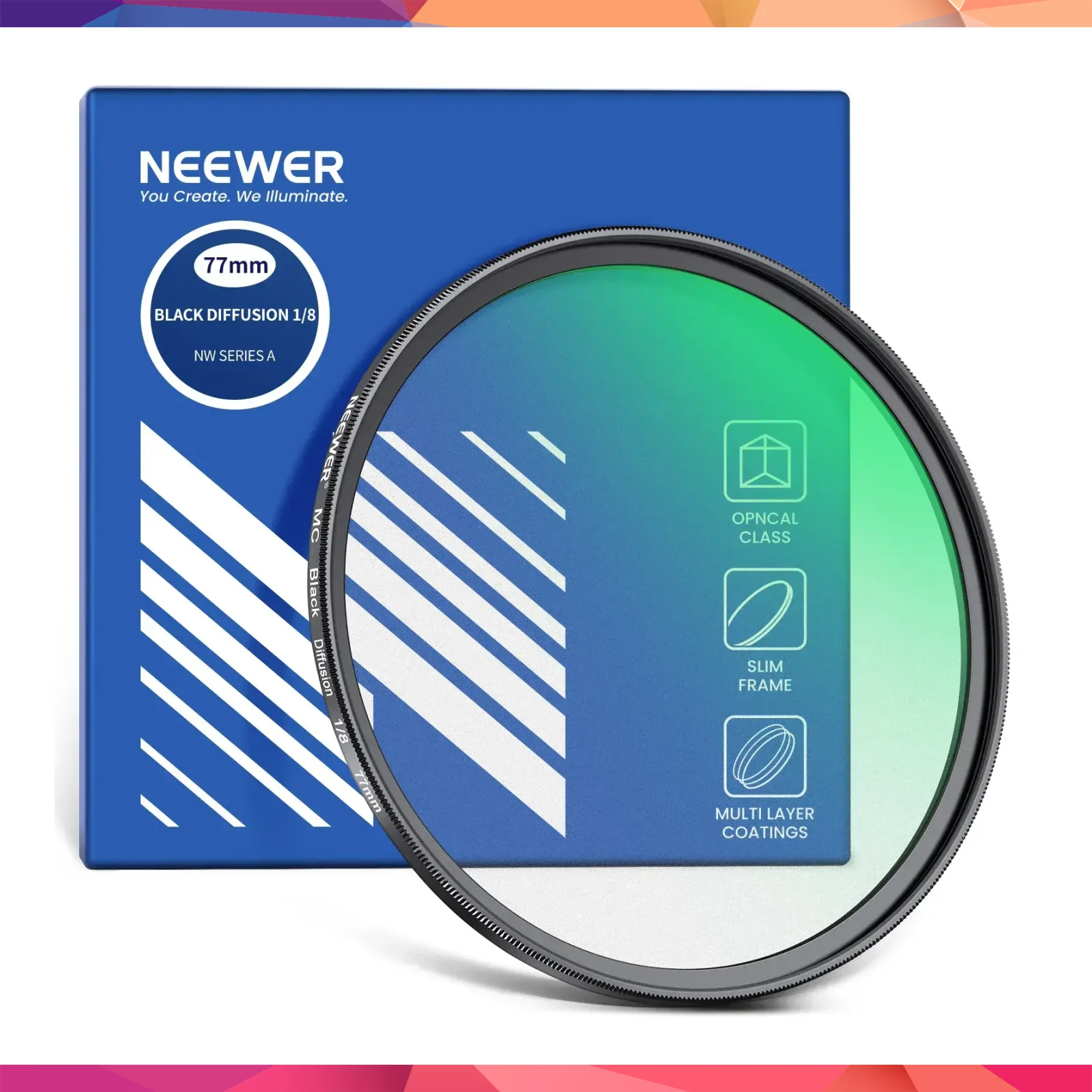 Neewer 82mm 1/4 Black Diffusion Sinematik Efekt Filtresi
