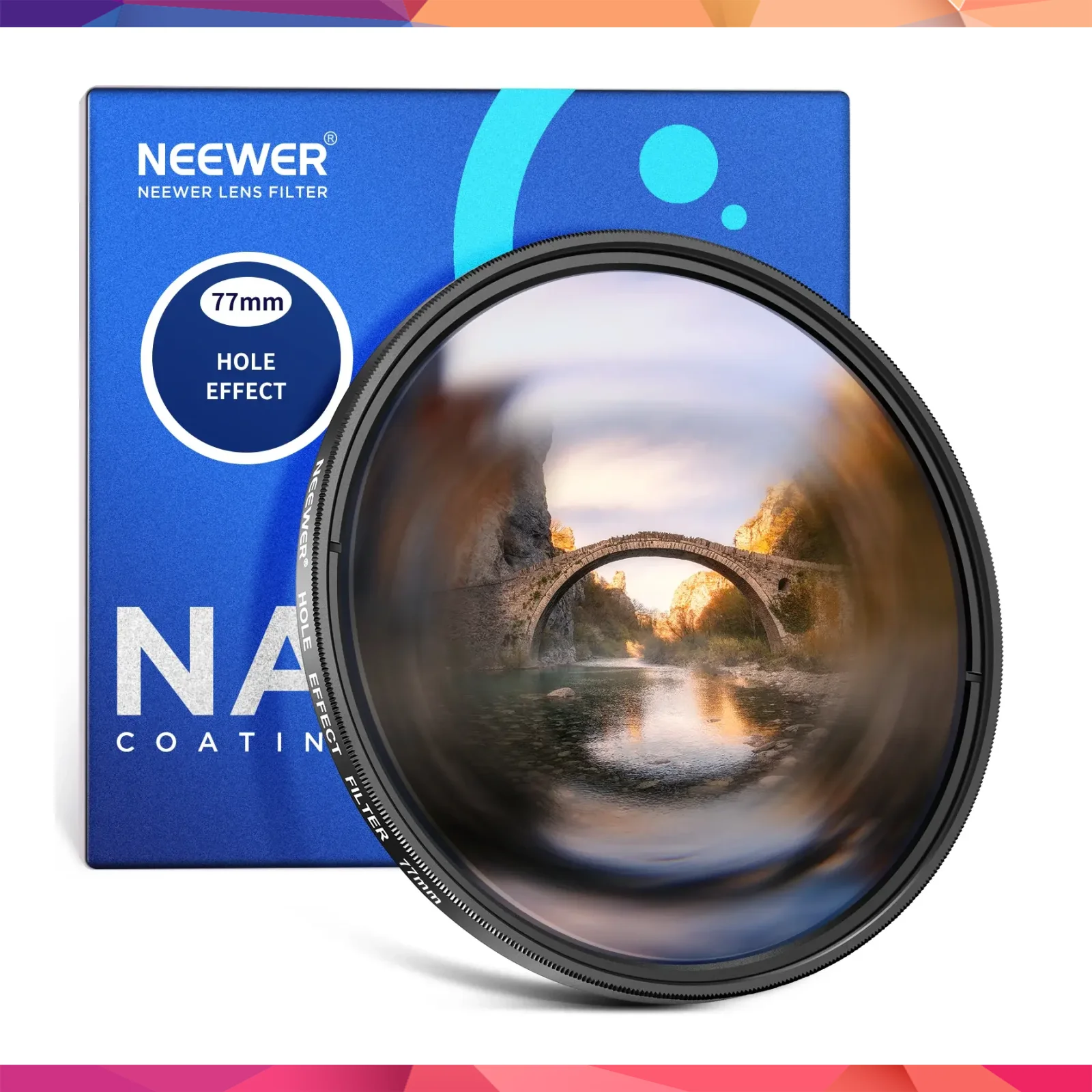 Neewer 82mm Spiral Halo Camera Lens Filter Sinematik Özel Efekt Filtresi