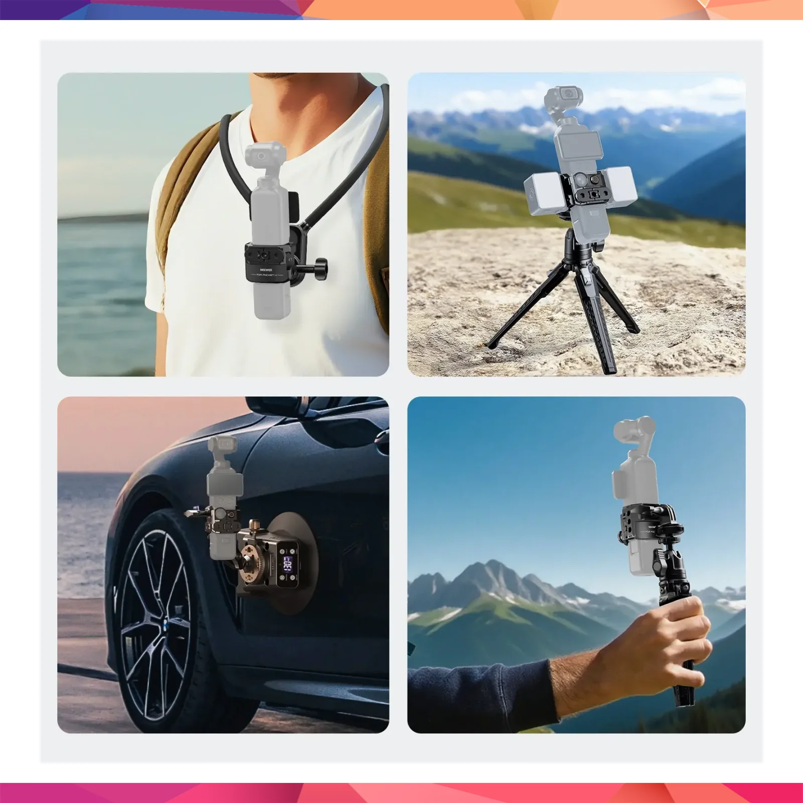 Neewer AC069 Alüminyum Kamera Kafesi (DJI Osmo Pocket 3 / 4 Uyumlu) 3