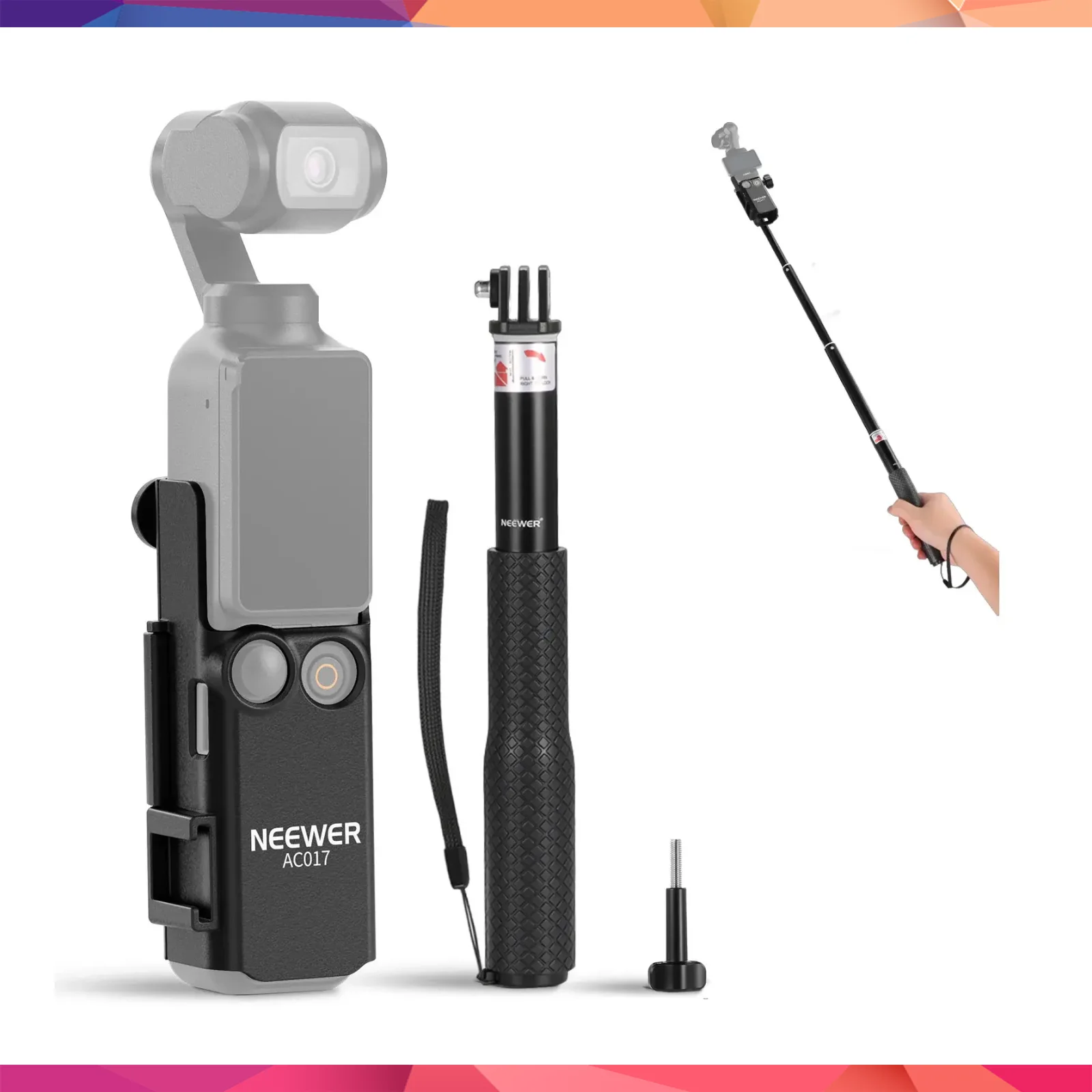 NEEWER GP-59 DJI Osmo Pocket 3 Uzatma Adaptör Kiti