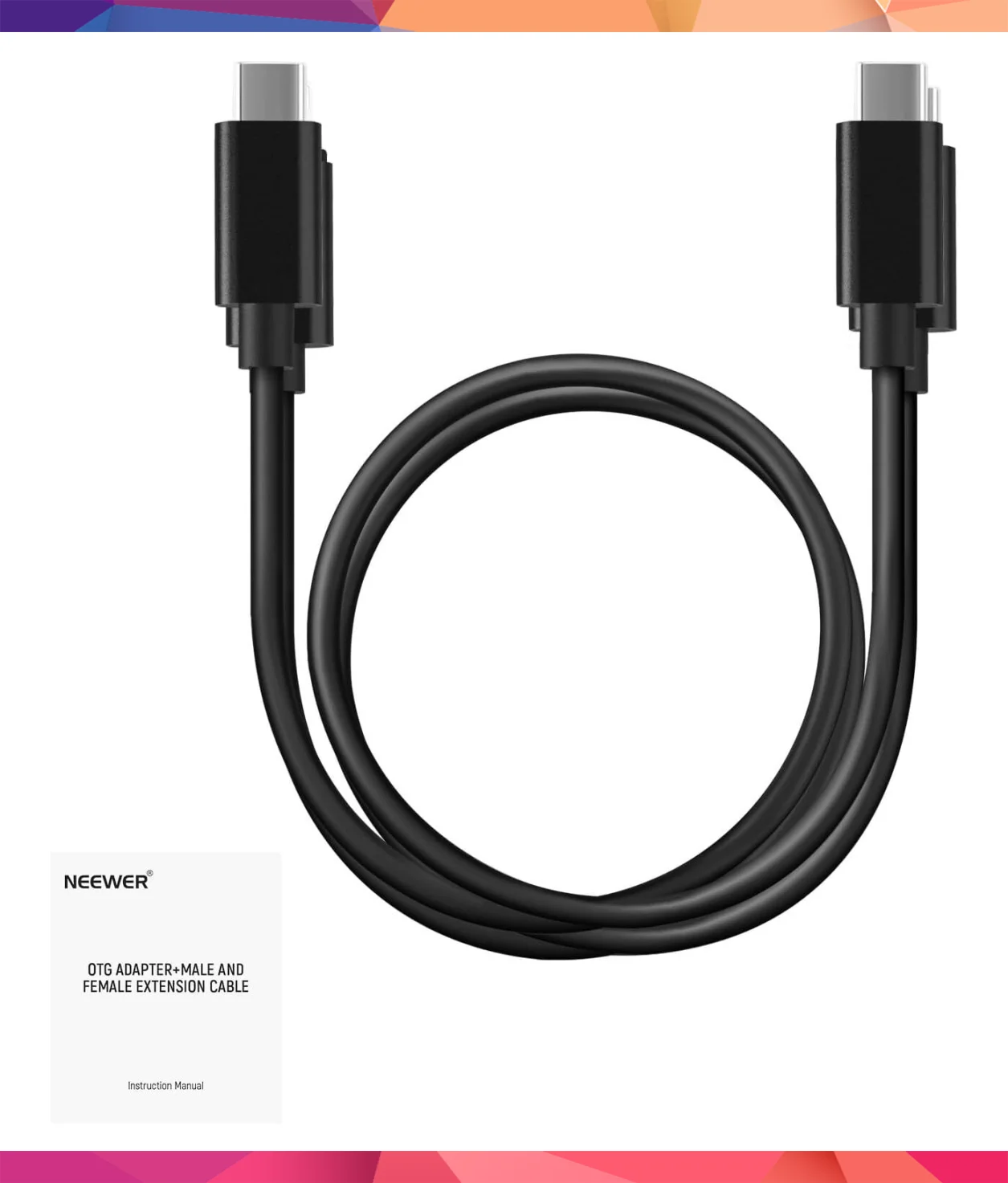 Neewer LM6 Type-C Yüksek Hızlı Veri ve Şarj Kablosu (İkili Paket)