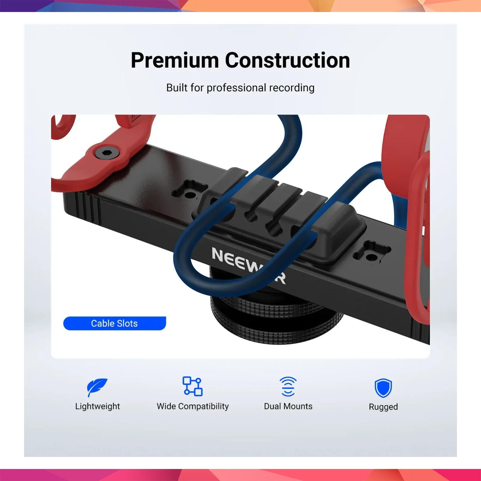 NEEWER MH2 Profesyonel Mikrofon Shock Mount 3
