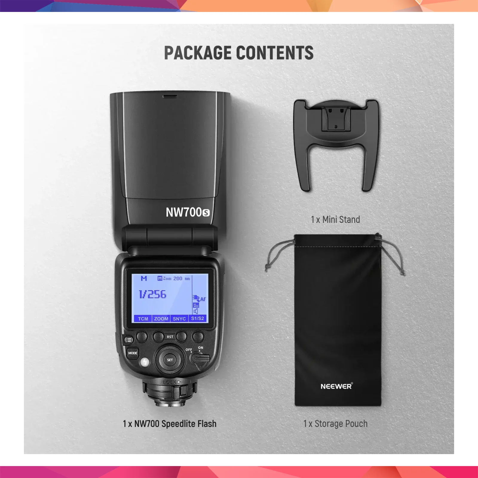Neewer NW700-S TTL Flaş Speedlite - Sony Uyumlu 3