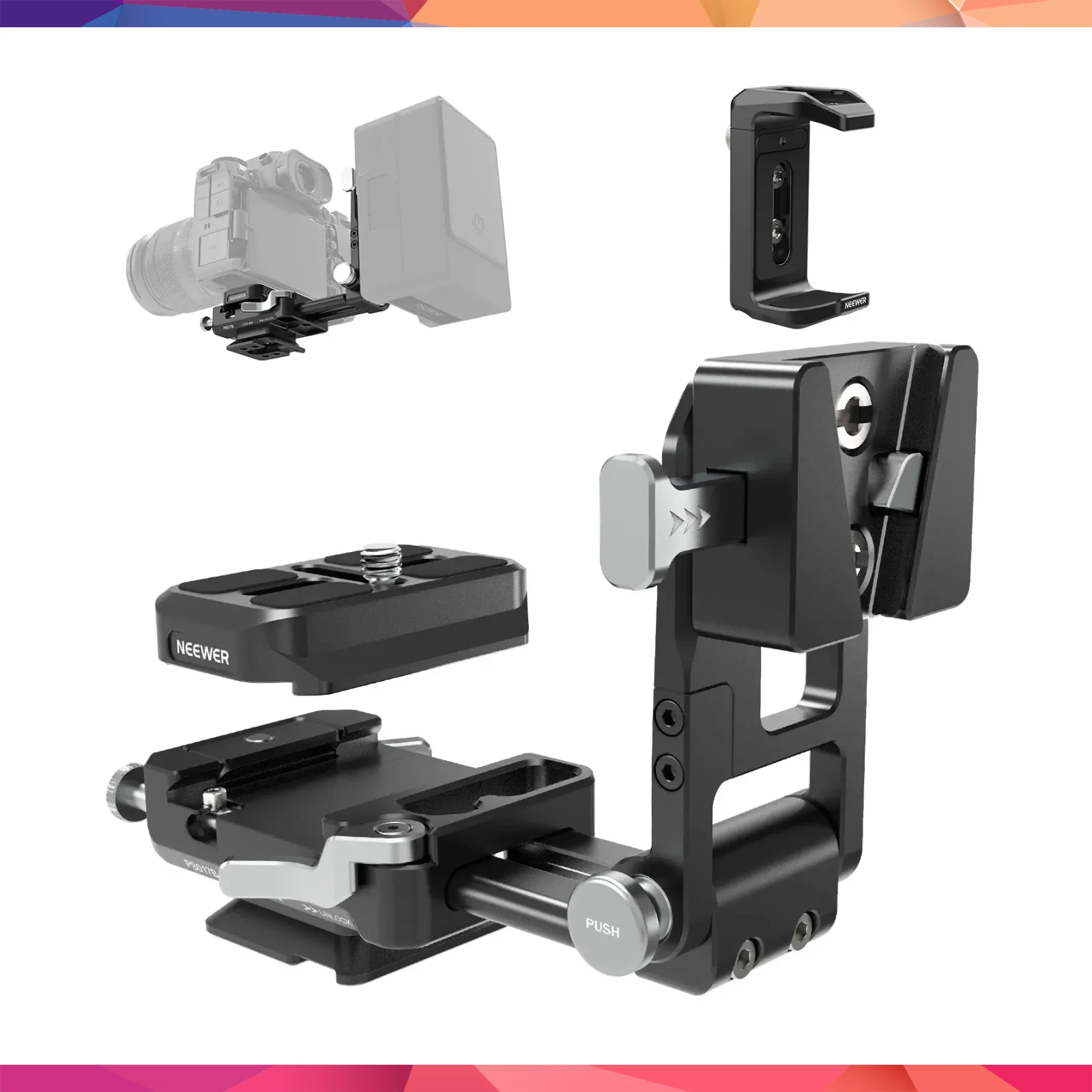 Neewer PS017B Profesyonel V-Mount Batarya Plakası