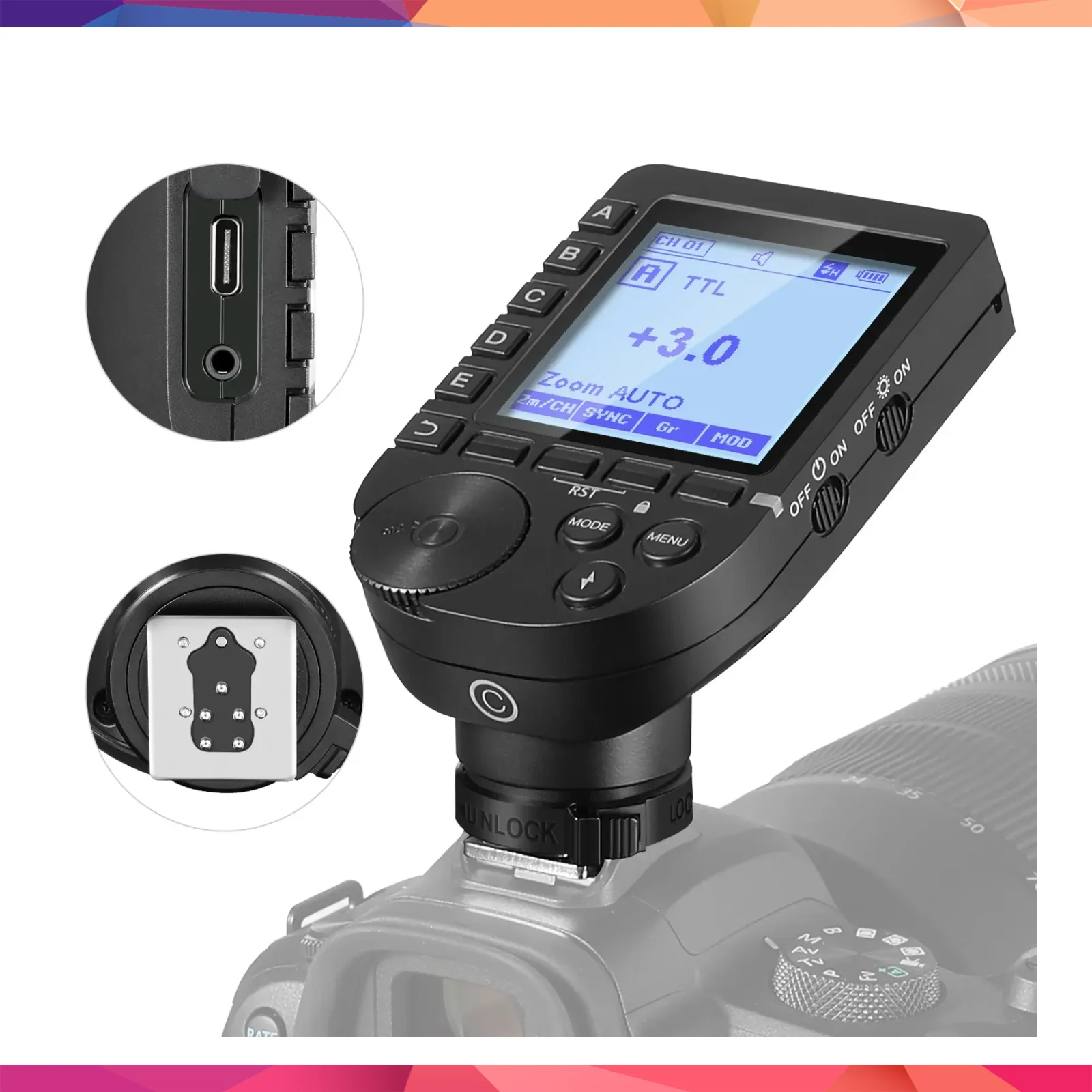 NEEWER QPRO-C Canon Uyumlu TTL Kablosuz Flaş Tetikleyici