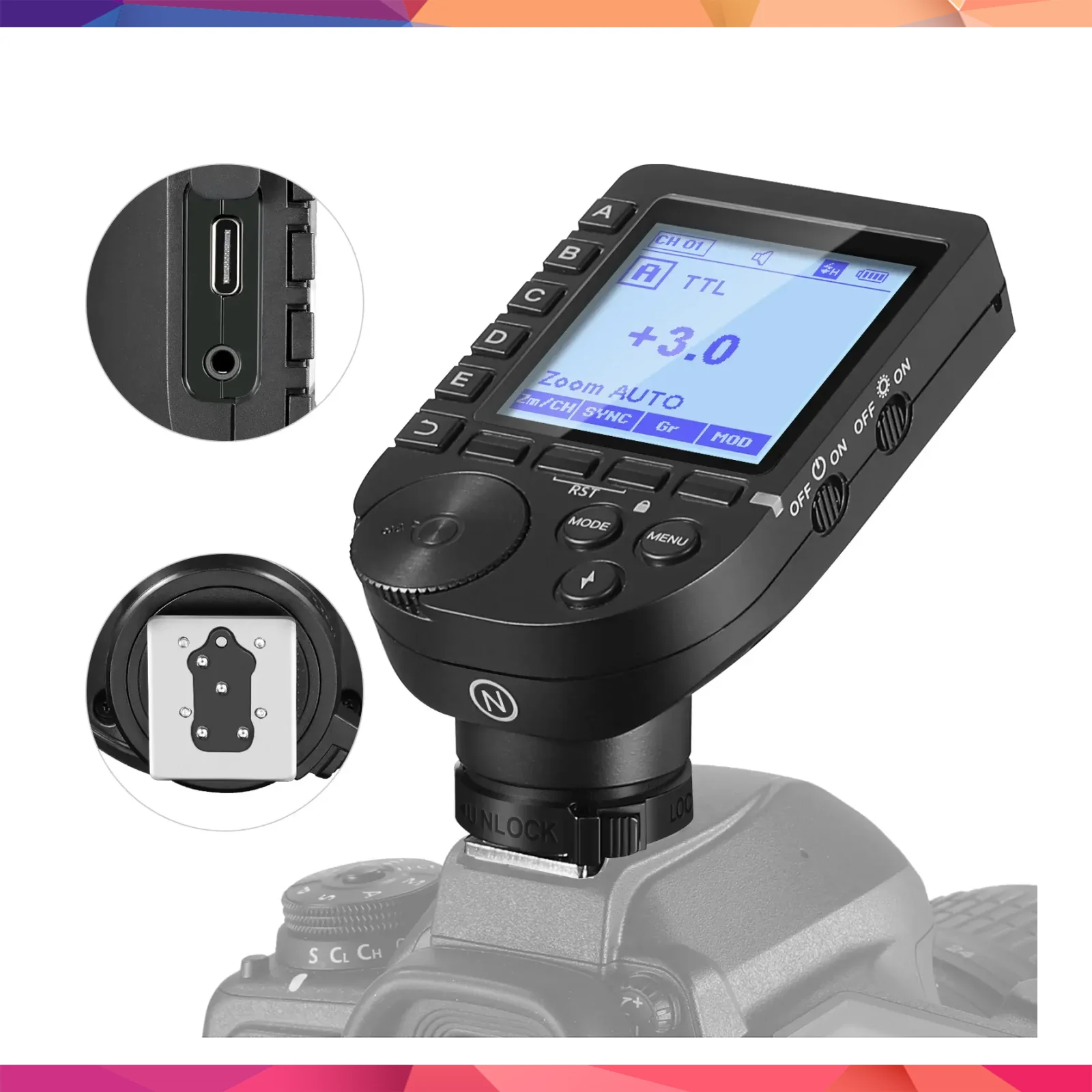 NEEWER QPRO-N Nikon Uyumlu TTL Kablosuz Flaş Tetikleyici