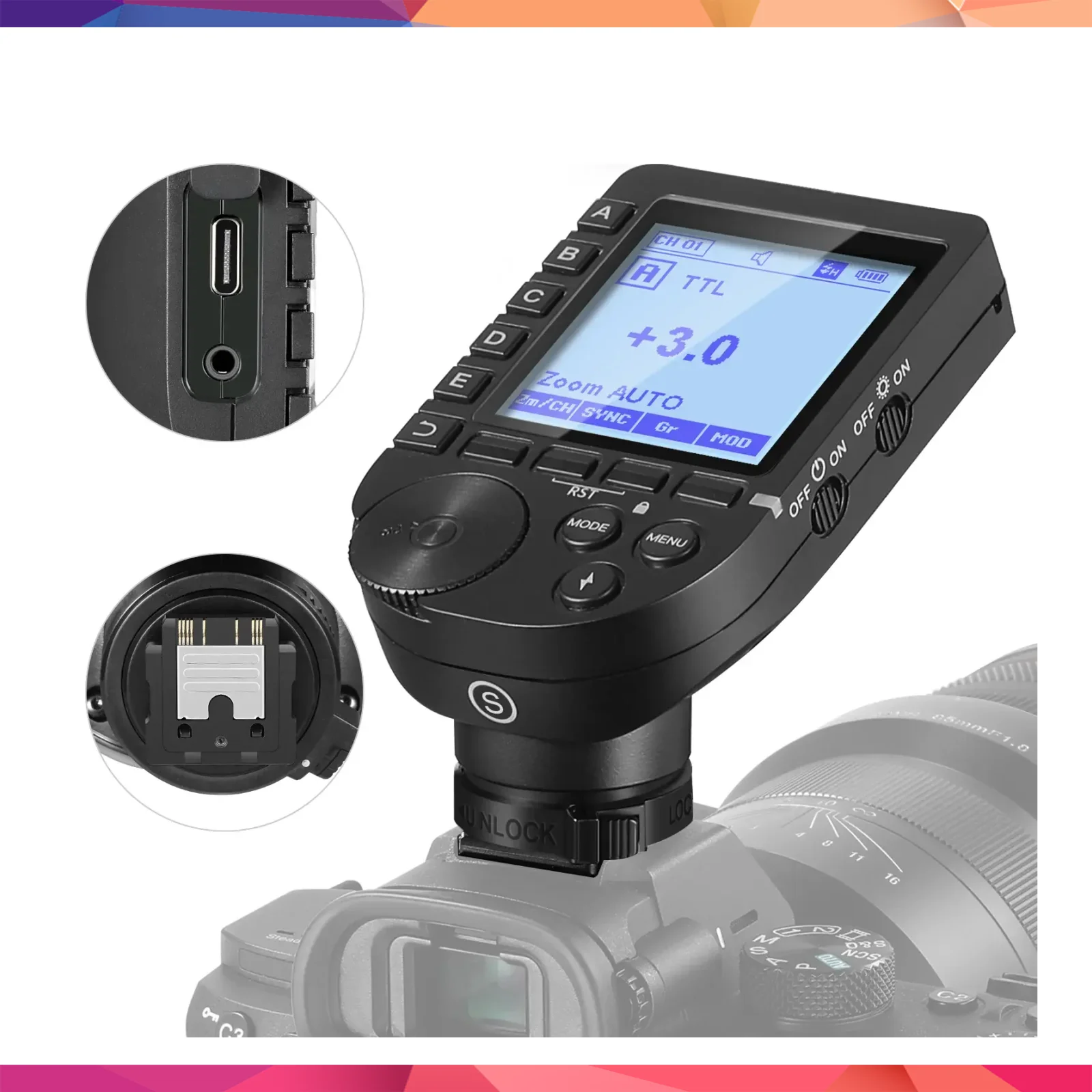NEEWER QPRO-S Sony Uyumlu TTL Kablosuz Flaş Tetikleyici