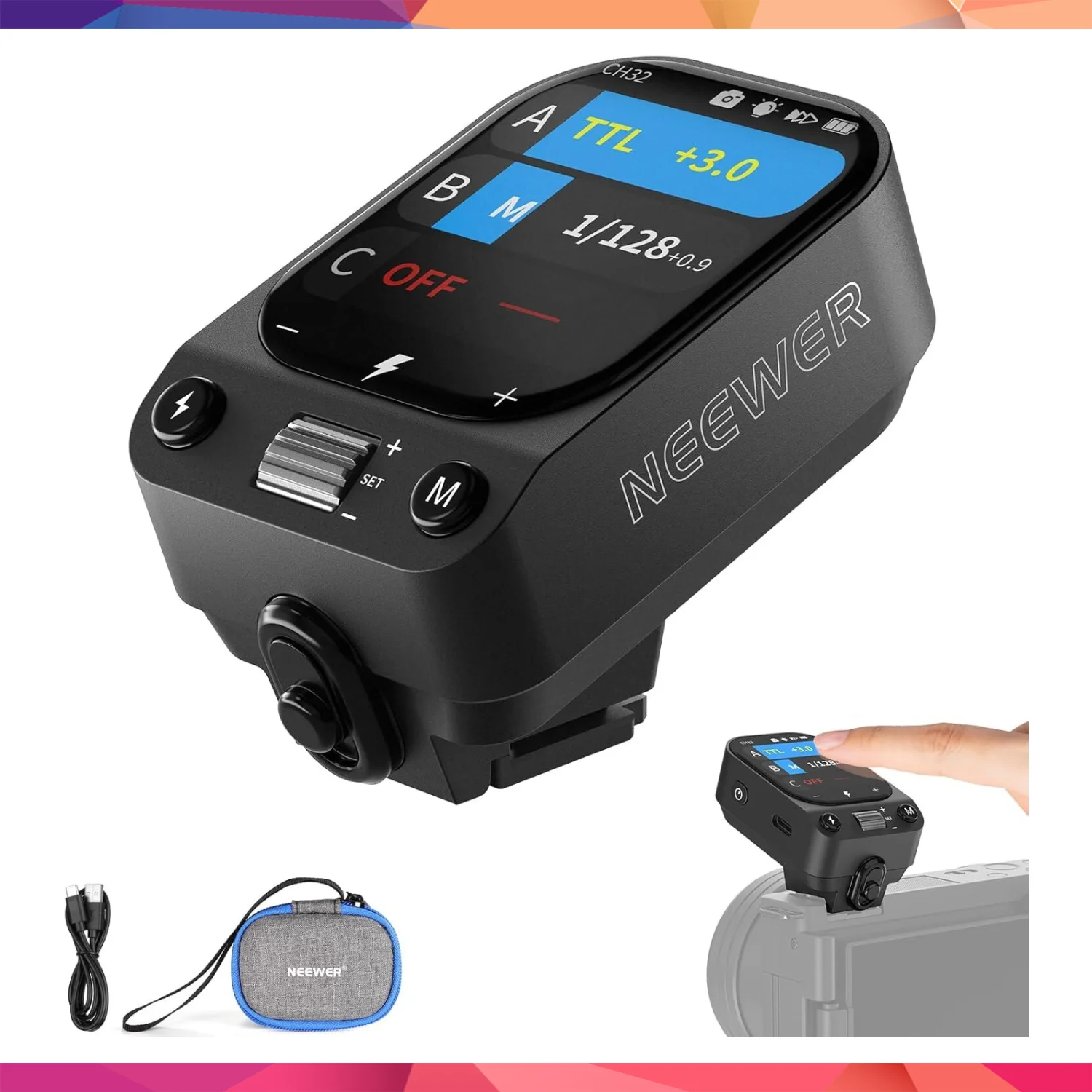NEEWER QZ-C TTL Kablosuz Flaş Tetikleyici