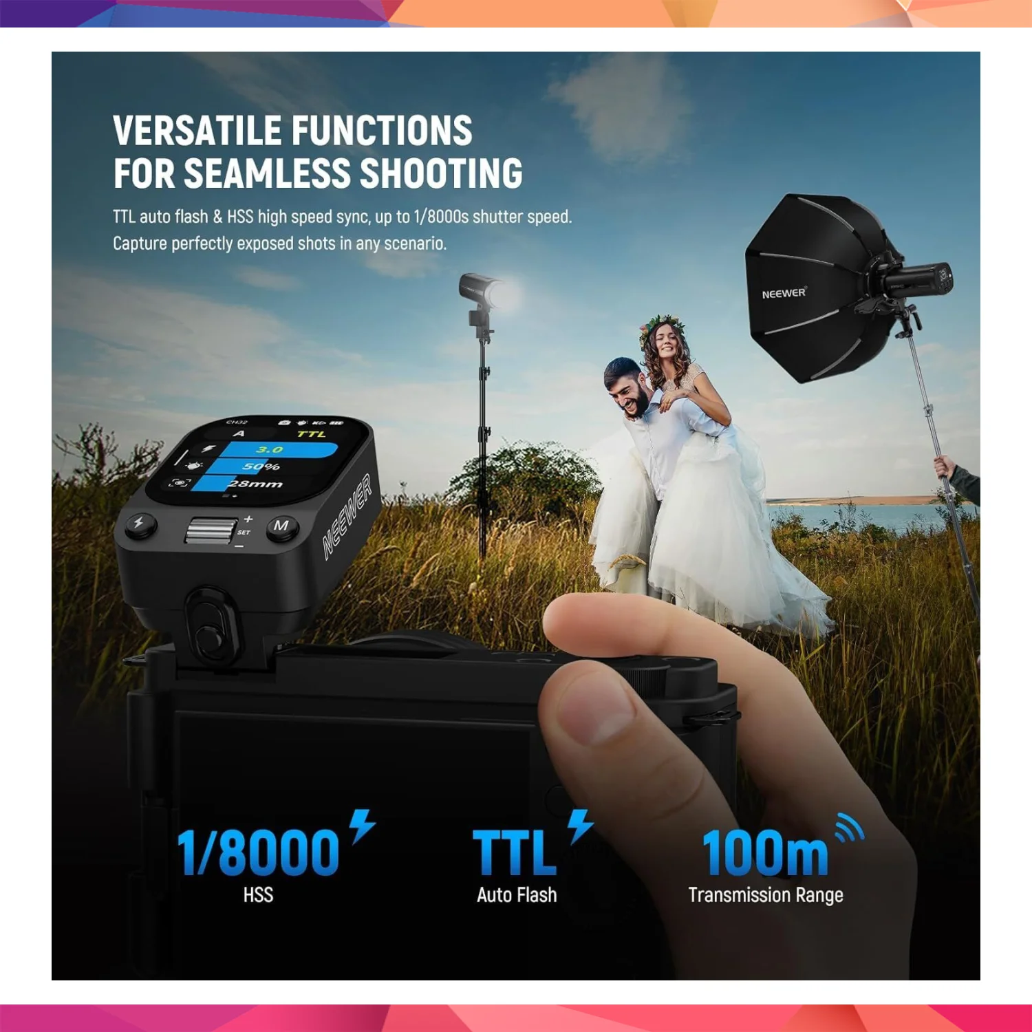 NEEWER QZ-S TTL Kablosuz Flaş Tetikleyici 4