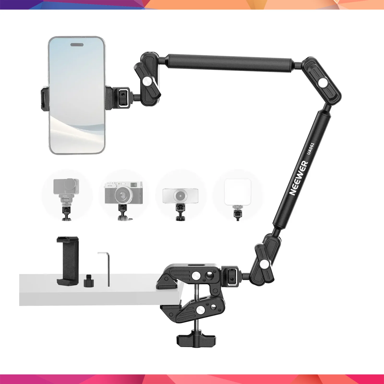 NEEWER UA061 55cm Profesyonel Masaüstü Kol Standı