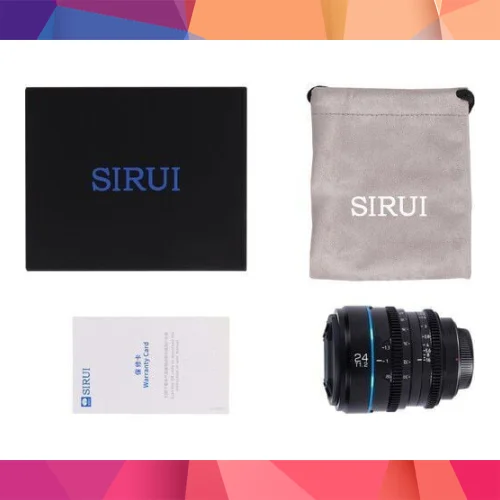 Sirui Nightwalker 24mm T1.2 S35 Cine Lens (E Mount, Siyah) 4