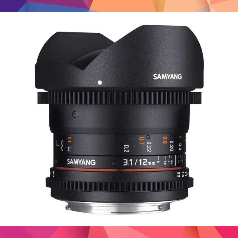 Samyang 12mm T3.1 VDSLR Full Frame Balıkgözü (Fisheye) Cine Lens (Sony E)
