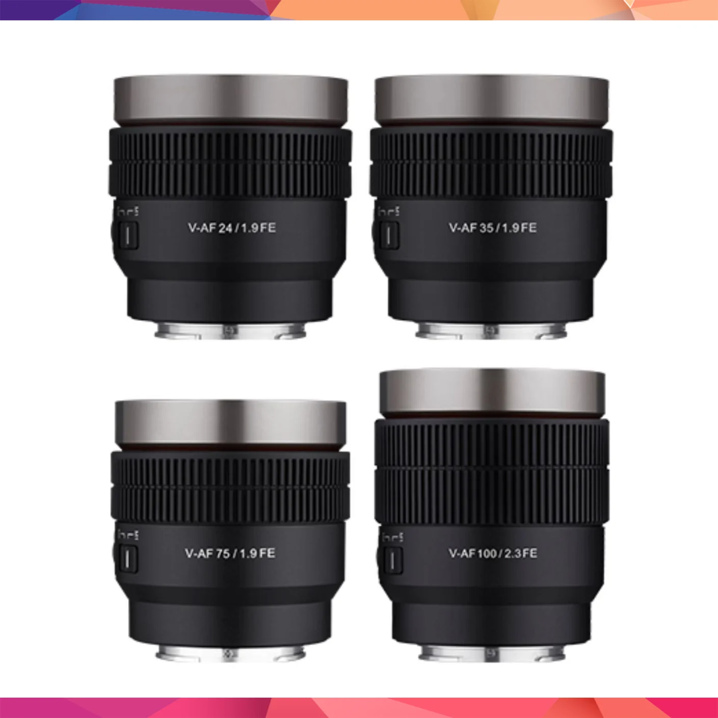 Samyang V-AF 24/35/75/100mm Lens Kiti (Lens Station Hediye)