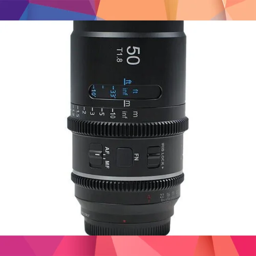 Sirui Astra Series AF 50mm T1.8 1.33x Full Frame Blue Flares Anamorphic Nikon Z Mount Lens