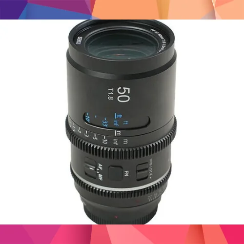 Sirui Astra Series AF 50mm T1.8 1.33x Full Frame Blue Flares Anamorphic Sony E Mount Lens 2