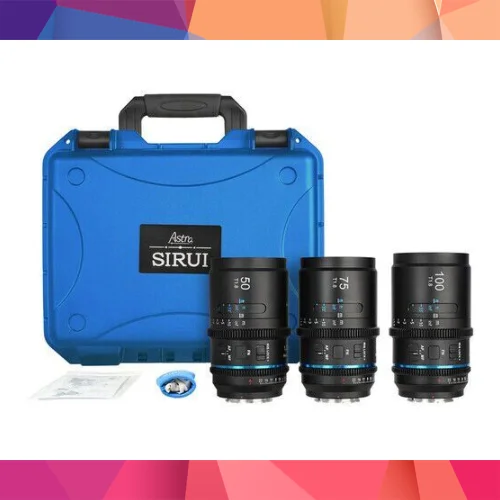 Sirui Astra Series AF T1.8 1.33x Full Frame Neutral Flares Anamorphic Sony E Mount 3'lü Lens Kit