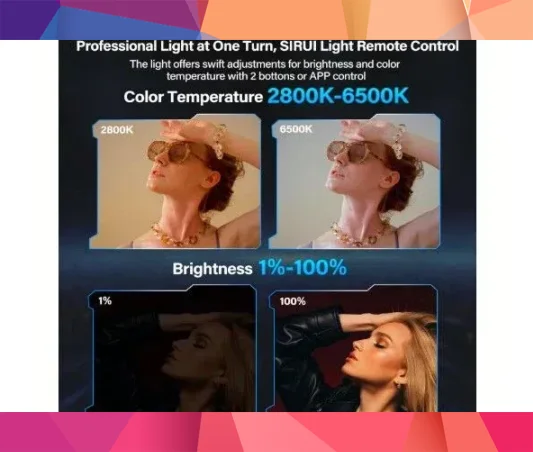 SIRUI C150X 150W Bi-Color LED Video Işığı 3