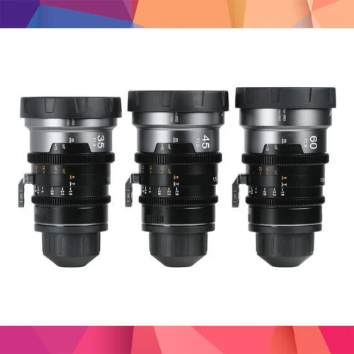 Sirui IronStar Series T1.9 Full-Frame 1.5x Blue Flare Anamorphic 3'lü Arri PL/Canon EF Lens Kit 3