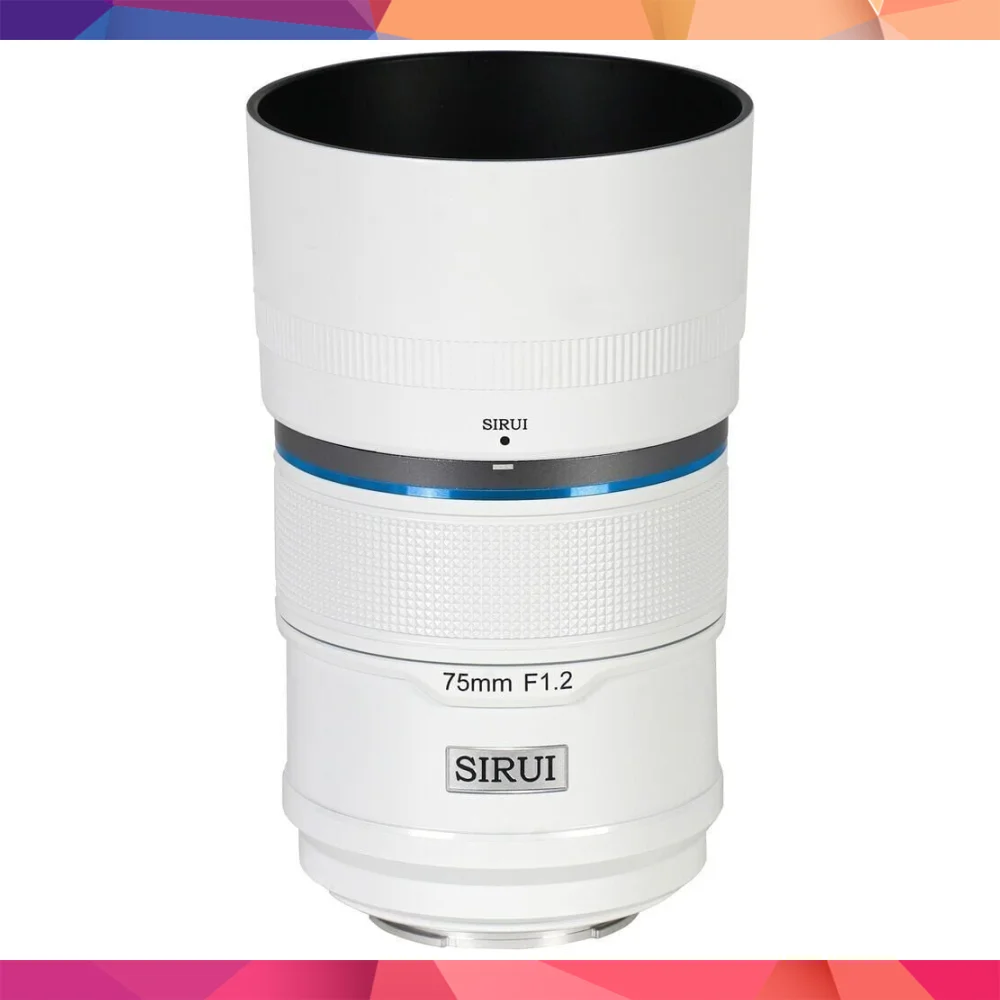 Sirui Sniper 75mm F1.2 APS-C/S35 Auto-Focus Lens (E Mount, Beyaz) 2