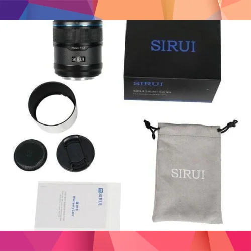 Sirui Sniper 75mm F1.2 APS-C/S35 Auto-Focus Lens (Z Mount, Siyah) 3