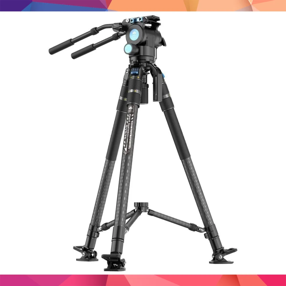 Sirui SVS75 Rapid-System Karbon Fiber Video Tripod Kiti (SVH15 Kafa ile)