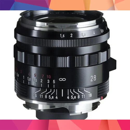 Voigtlander Nokton 28mm F1.5 Vintage Aspherical Type II Leica M Mount Lens (Siyah)