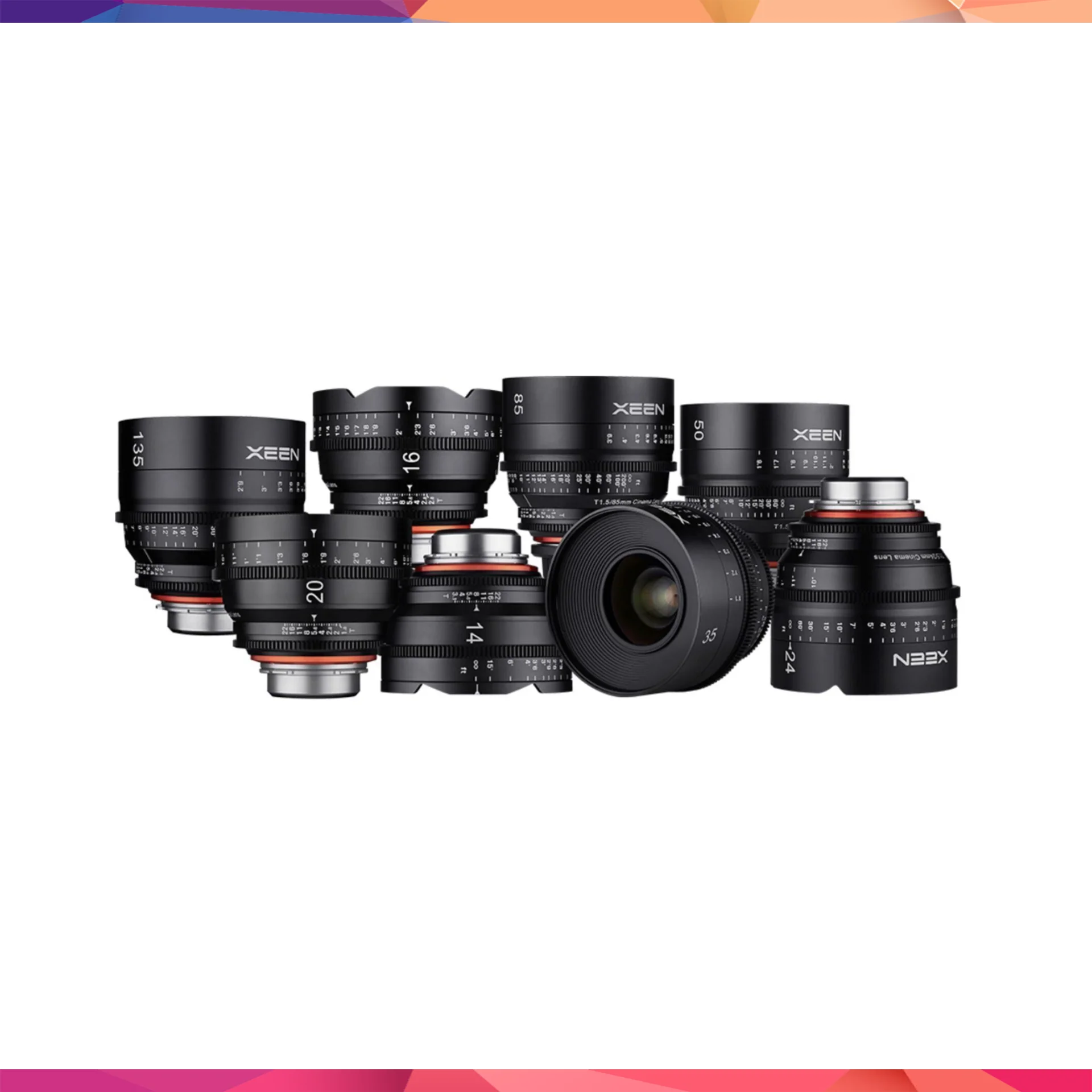 XEEN CLASSIC 14,16,20,24,35,50,85,135mm T1.5 Cine 8'li Set(Sony E)