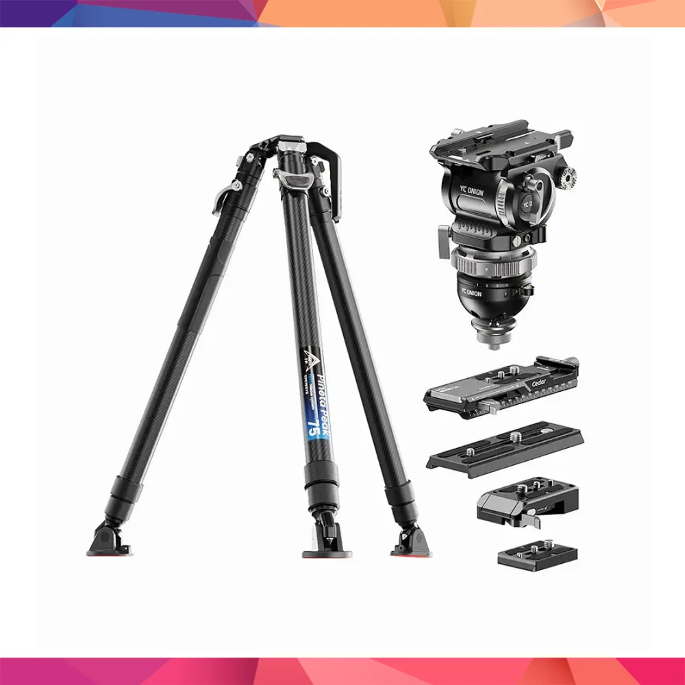 YC Onion Pineta & CB7 Cedar Fluid Head Karbon Fiber Tripod Kit 2