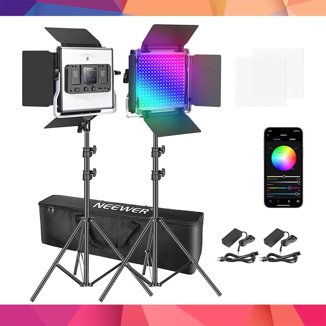 Kiralık RGB Video Işık Led Panel (2'li Set)