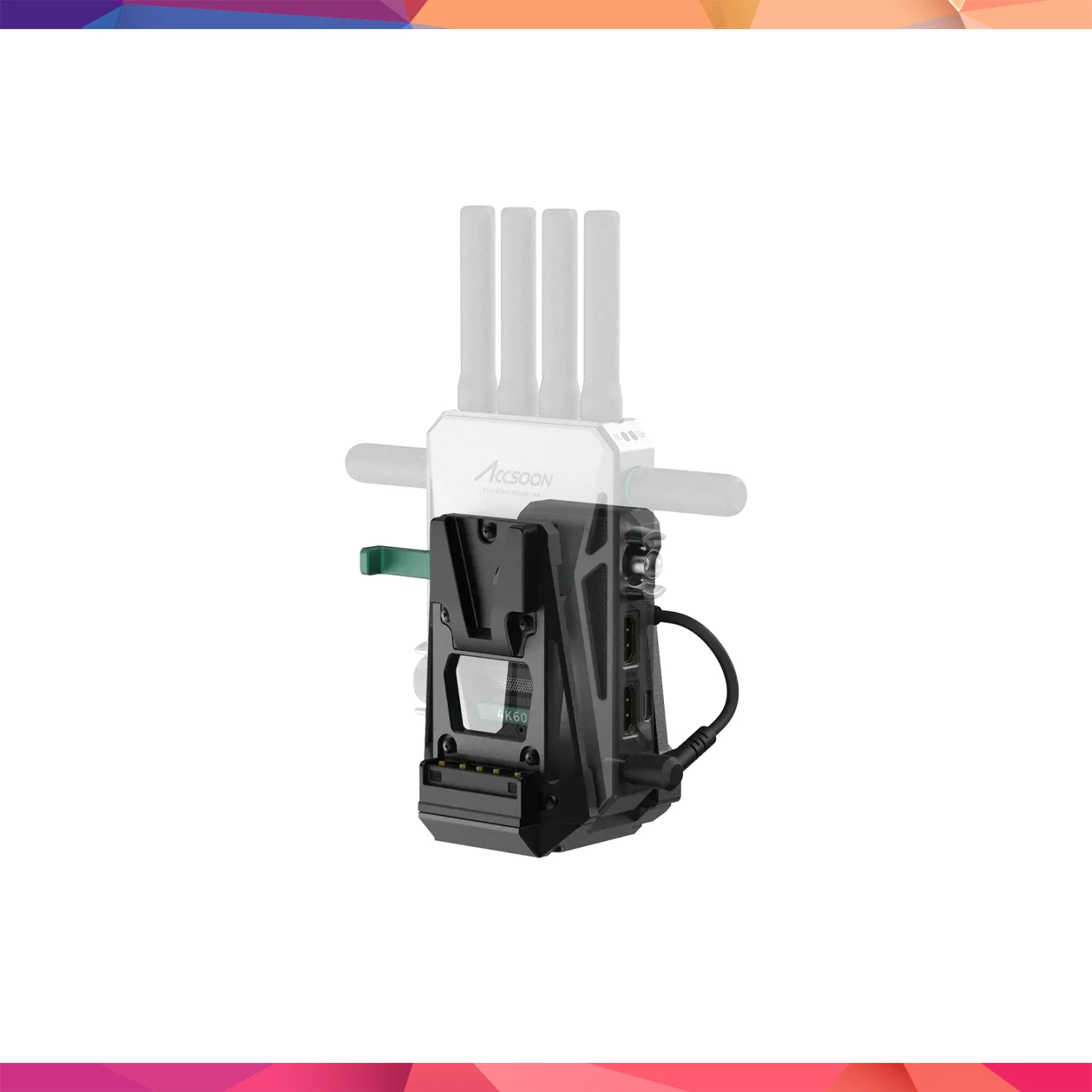 Accsoon V-Lock Adapter (V-Mount Aksesuar ve Batarya Bağlantı Adaptörü)