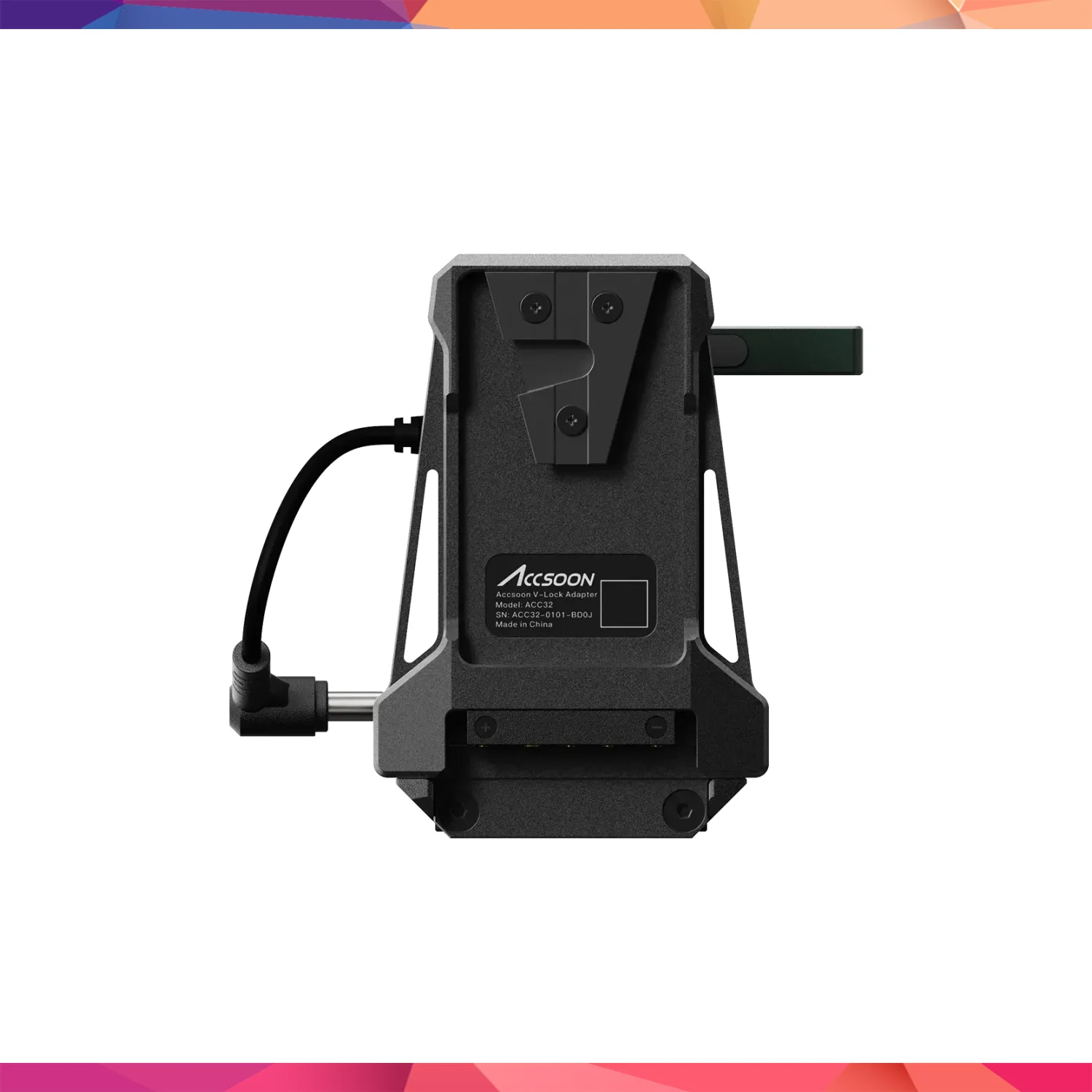 Accsoon V-Lock Adapter (V-Mount Aksesuar ve Batarya Bağlantı Adaptörü) 3