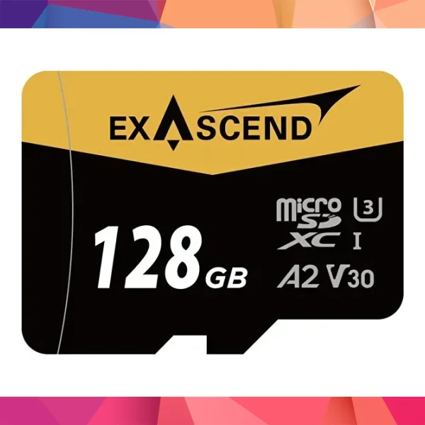 Exascend Catalyst microSD V30, A2 128GB, w/ adapter - 175MB/S Read -150MB/S Write